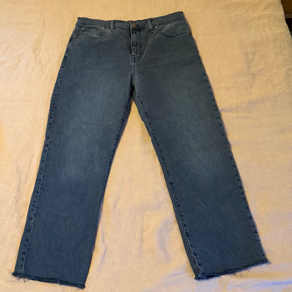Madewell The '90s Straight Crop Jean
